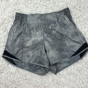 Lululemon SeaWheeze Hotty Hot High-Rise Lined Short 4" Elation Foil Diamond Dye